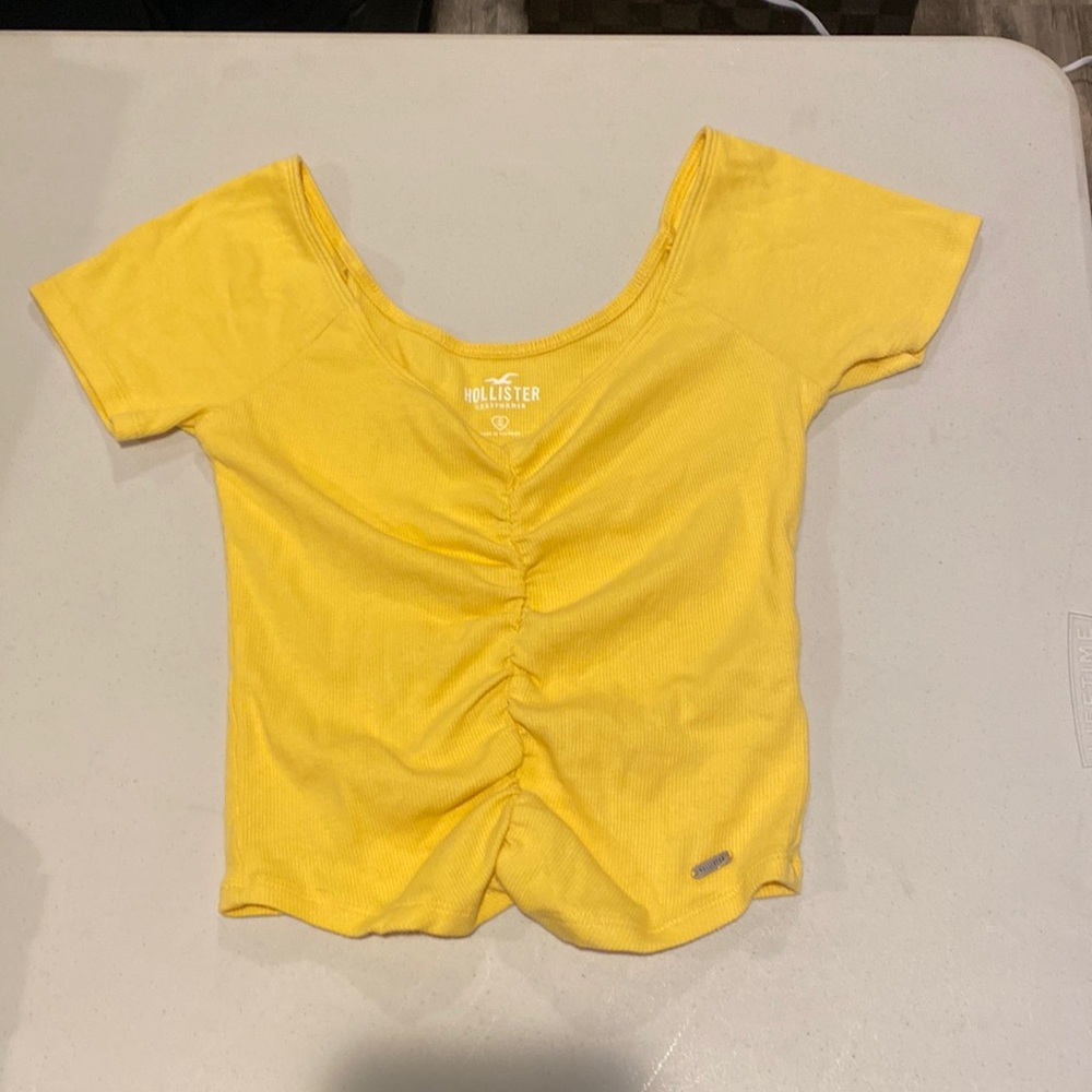 Hollister yellow top